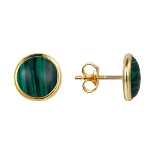 Malachite Round Earring