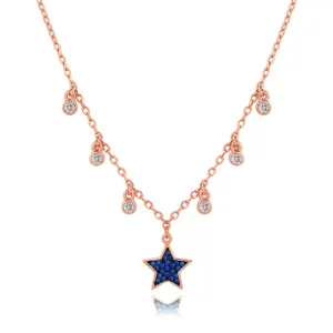Microzirconia Star Charms Necklaces