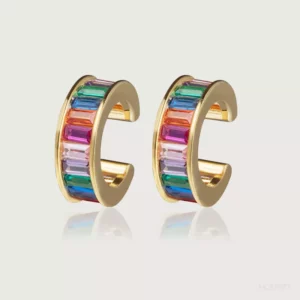 Party Baguette Earrings Cuff