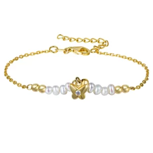 Butterfly Charm Pearl Bracelets