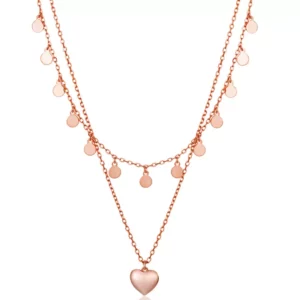 Heart Locket Layer Necklace