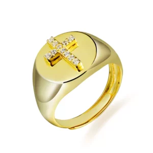Signet Cross Ring