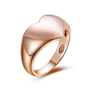 Plain Heart Rings