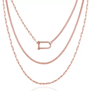 Carabiner Three Layer Necklace