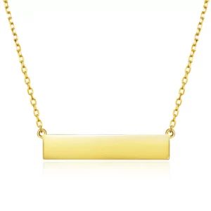 Silver Bar Necklace
