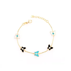 Enamel Butterfly Bracelet