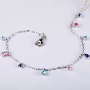Light Color Cz Anklet