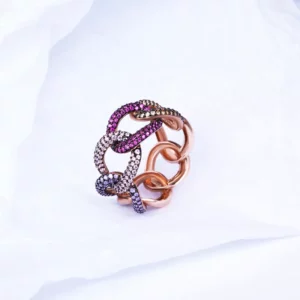 Colorful CZ Ring